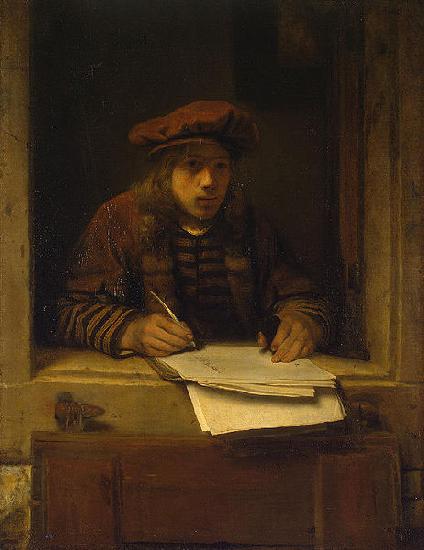 Samuel van hoogstraten Self-portrait oil painting image